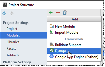 django support for a module